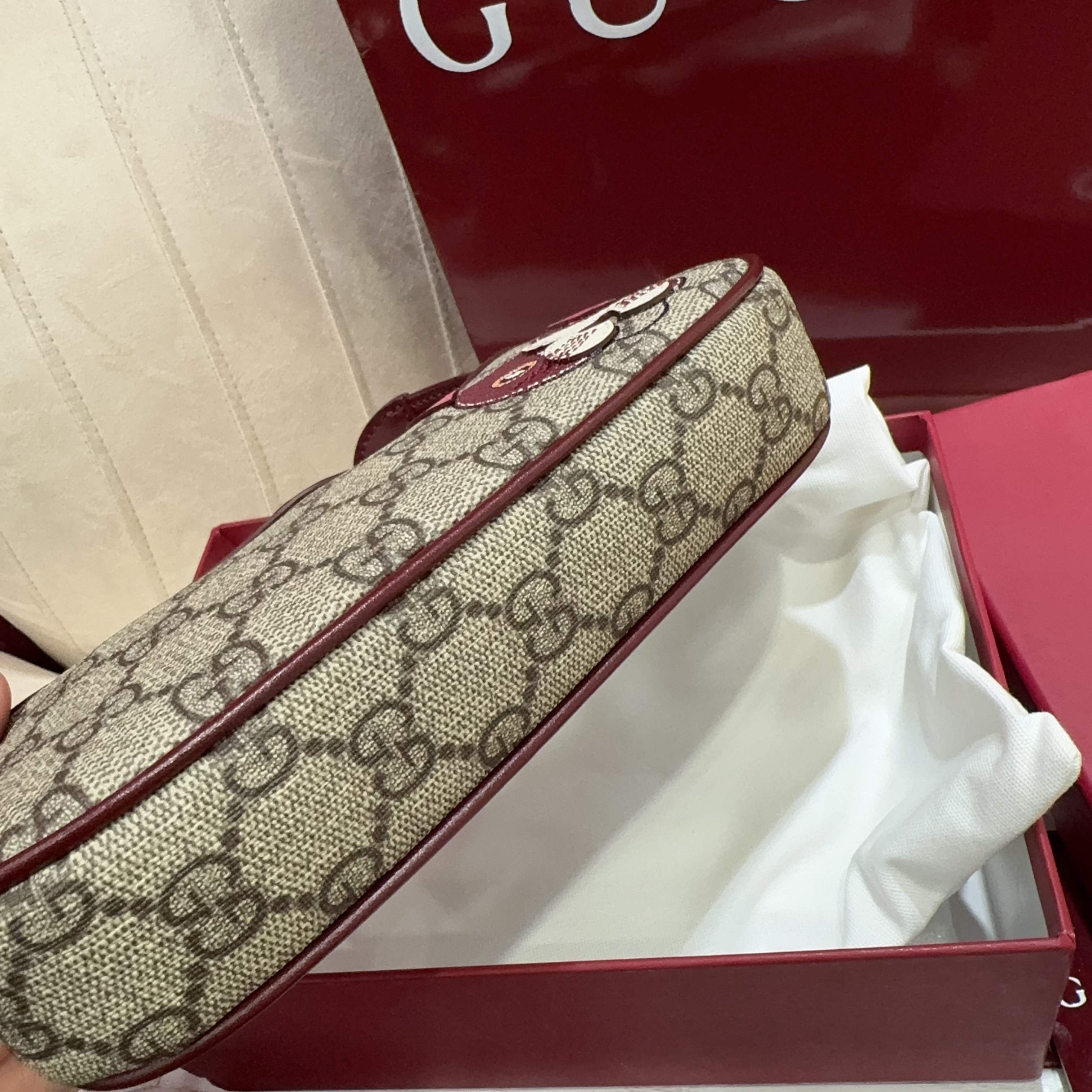 [TOP] GUCCI Children's Series Chain Bag 19 x 10 x 3.5CM - Brown