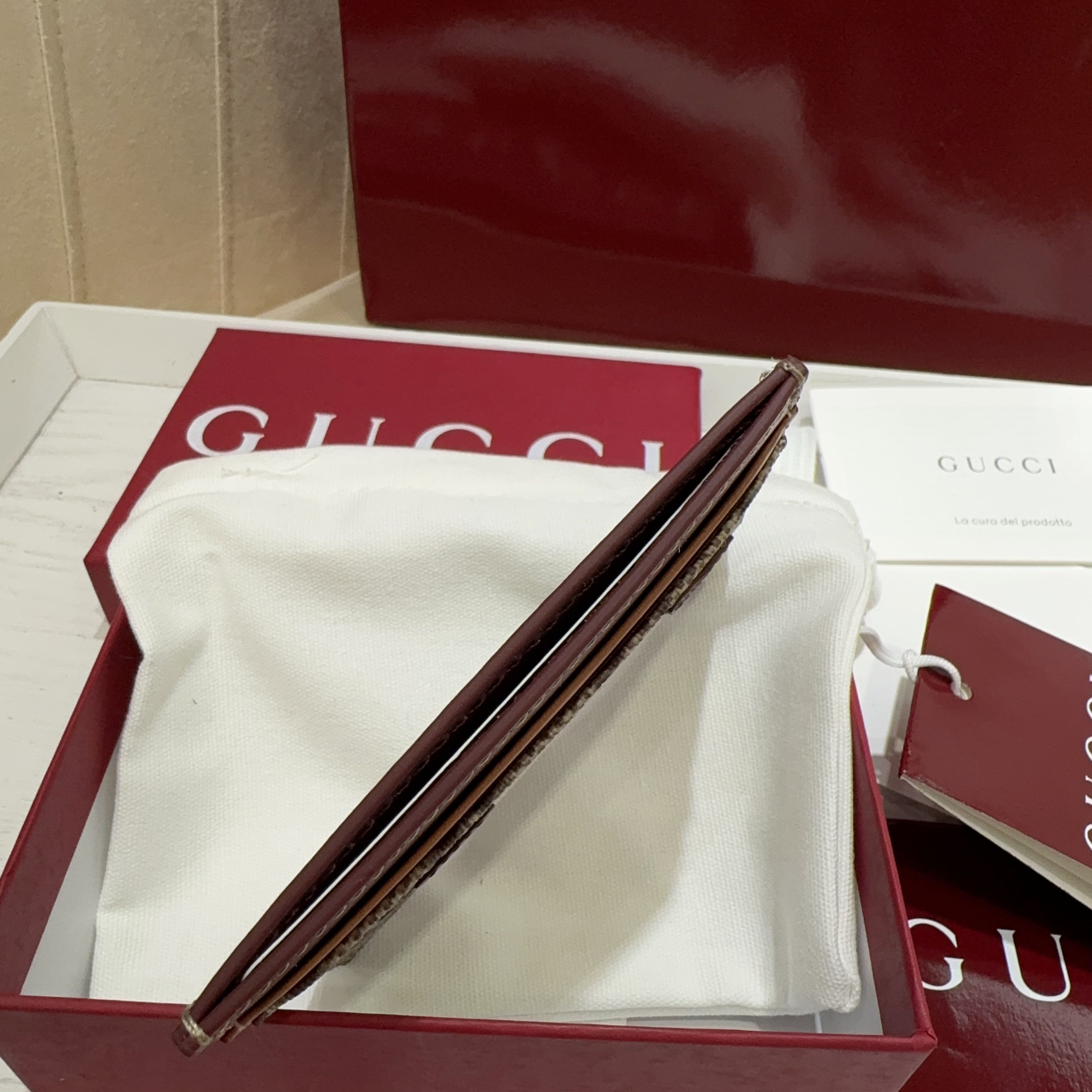 [TOP] GUCCI Card Bag10 x 7cm - GHW