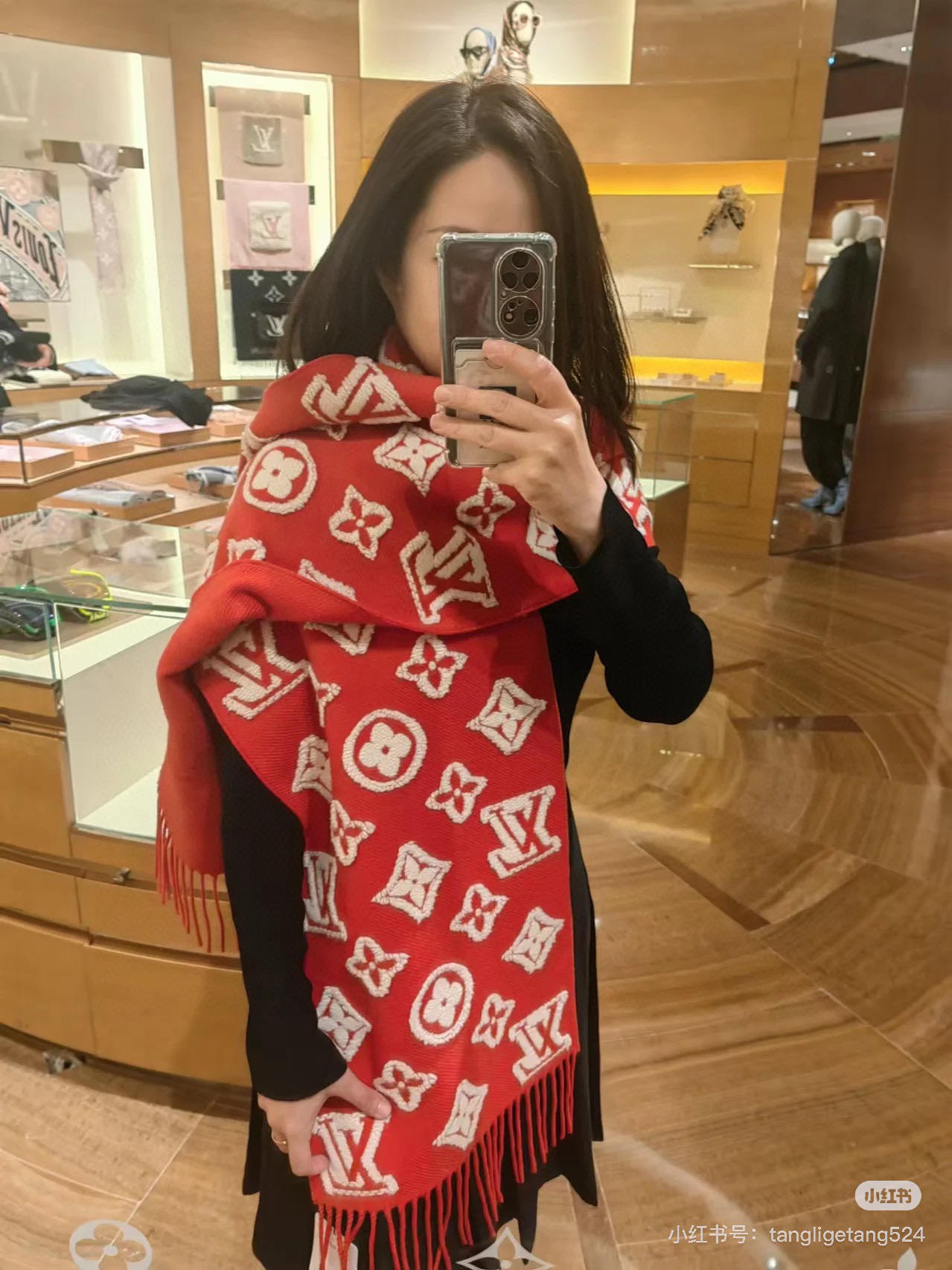 [TOP] Louis Vuitton LV Monogram Scarf 34 x 200cm - 3 Color