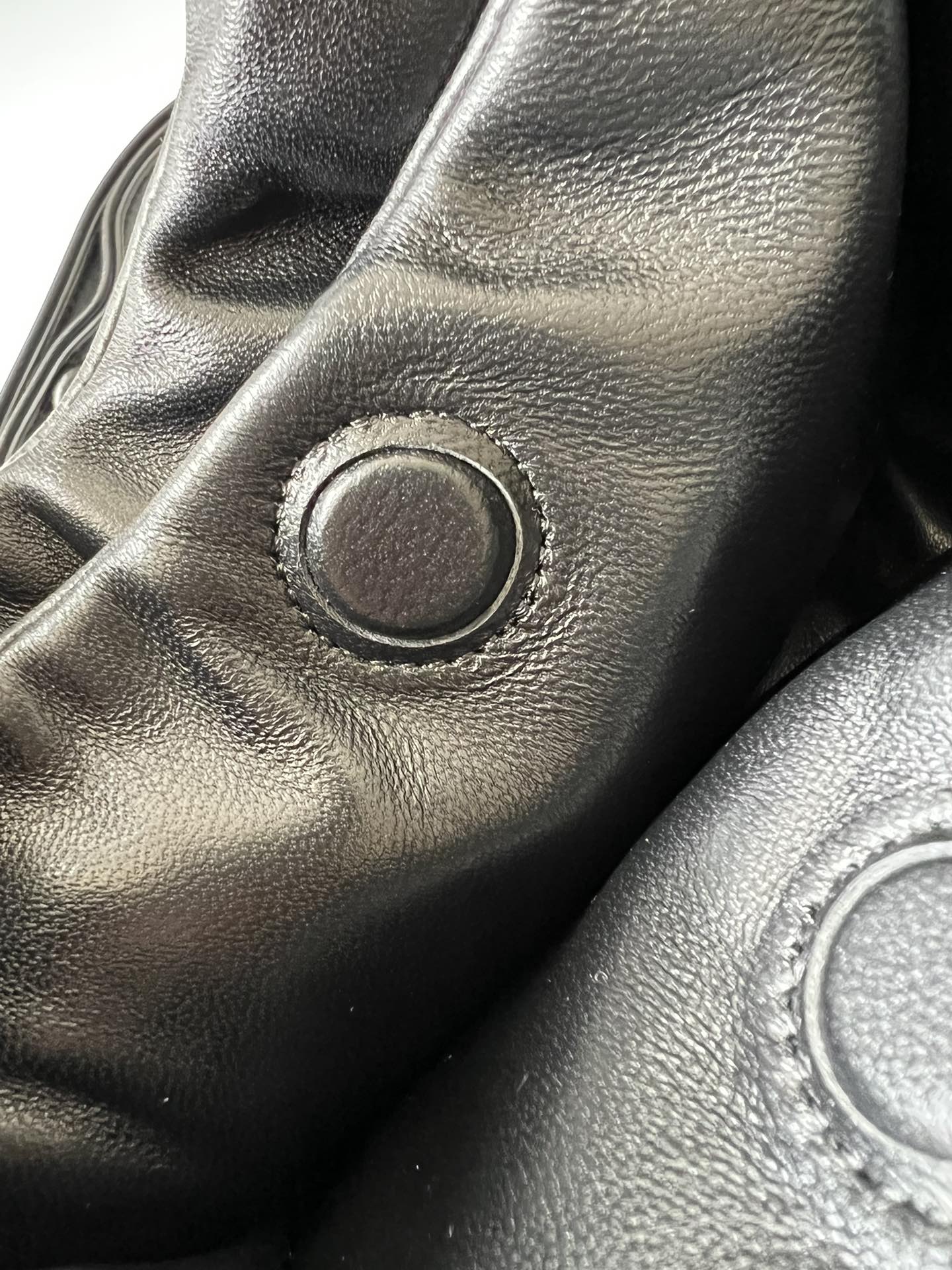 [TOP] PRADA Vegetable Basket Bag Sheepskin 18x15.5x10cm - Black