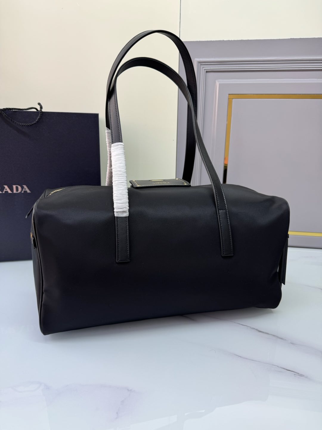 [TOP] PRADA Travel Bags Nylon 40×20×20cm - Black