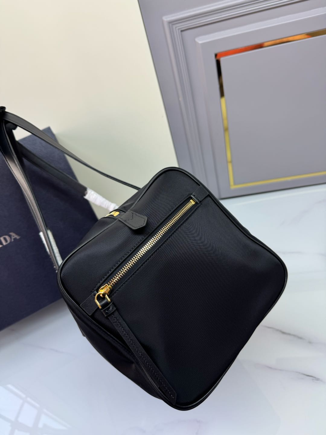 [TOP] PRADA Travel Bags Nylon 40×20×20cm - Black