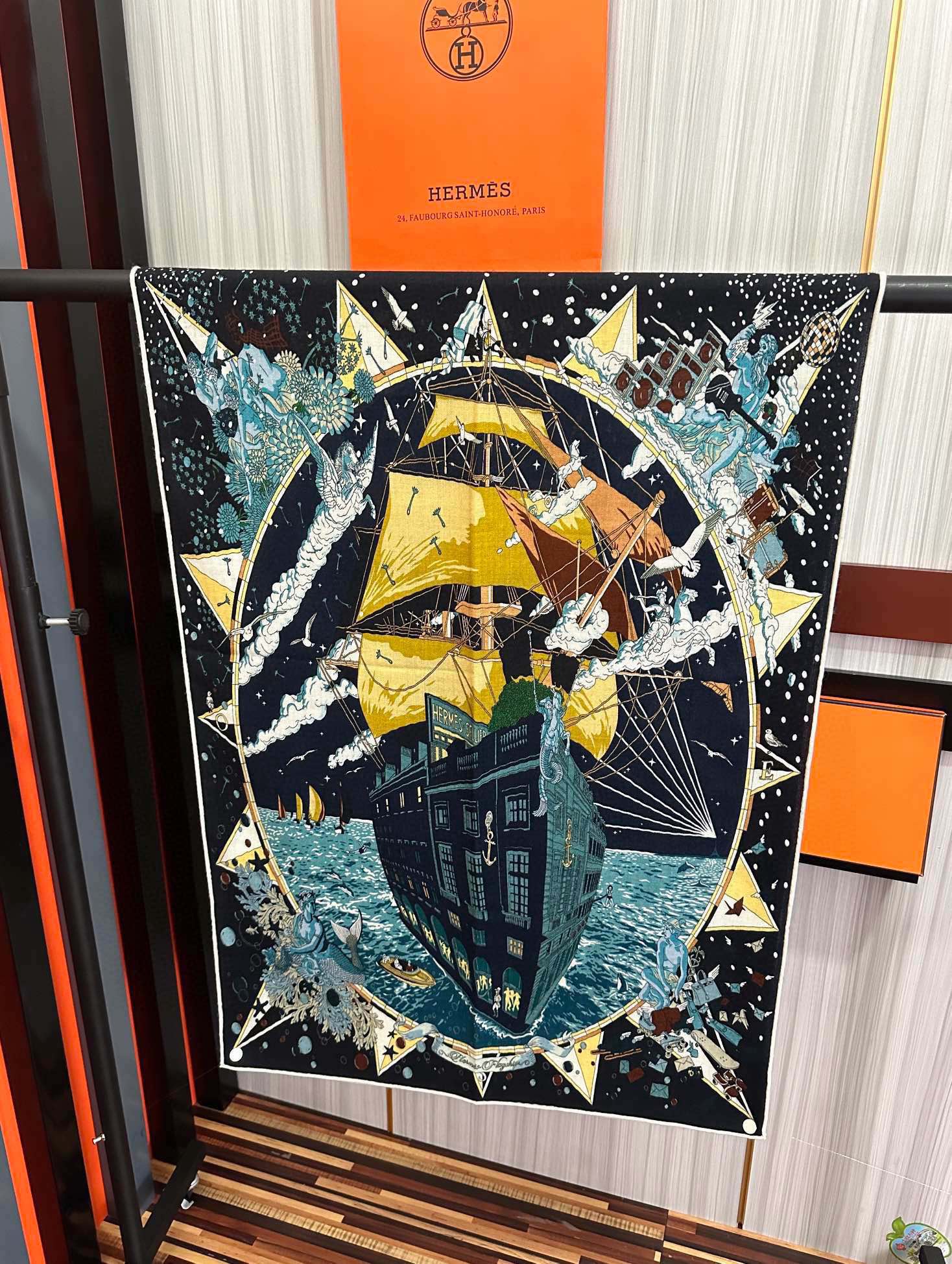 [TOP] HERMES Cashmere Scarf 65*185cm - 2 Color