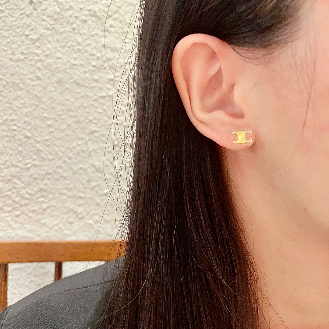 [TOP] CELINE Earrings- Gold