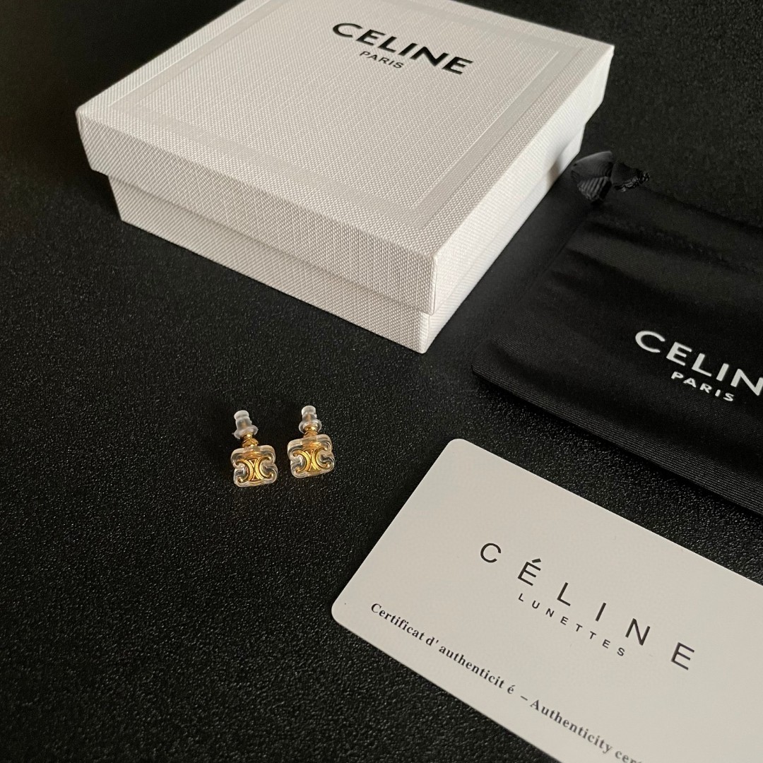 [TOP] CELINE Earrings- Gold