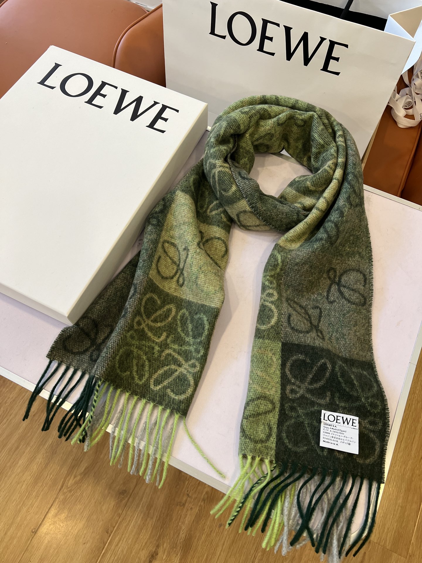[TOP] LOEWE Logo Scarf 40 x 180 cm - 3 Colors
