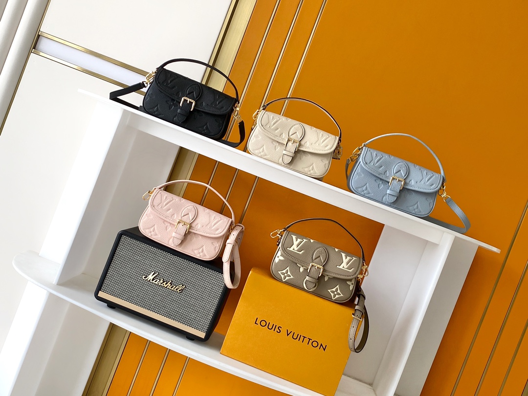 [TOP] Louis Vuitton LV Diane Bag Monogram Empreinte Leather Nano 19 x 10.5 x 6 cm - 5 Color