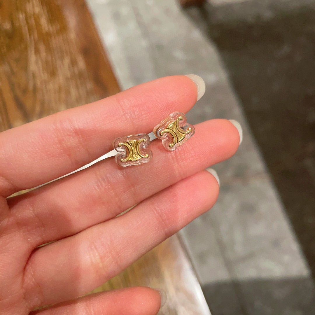 [TOP] CELINE Earrings- Gold