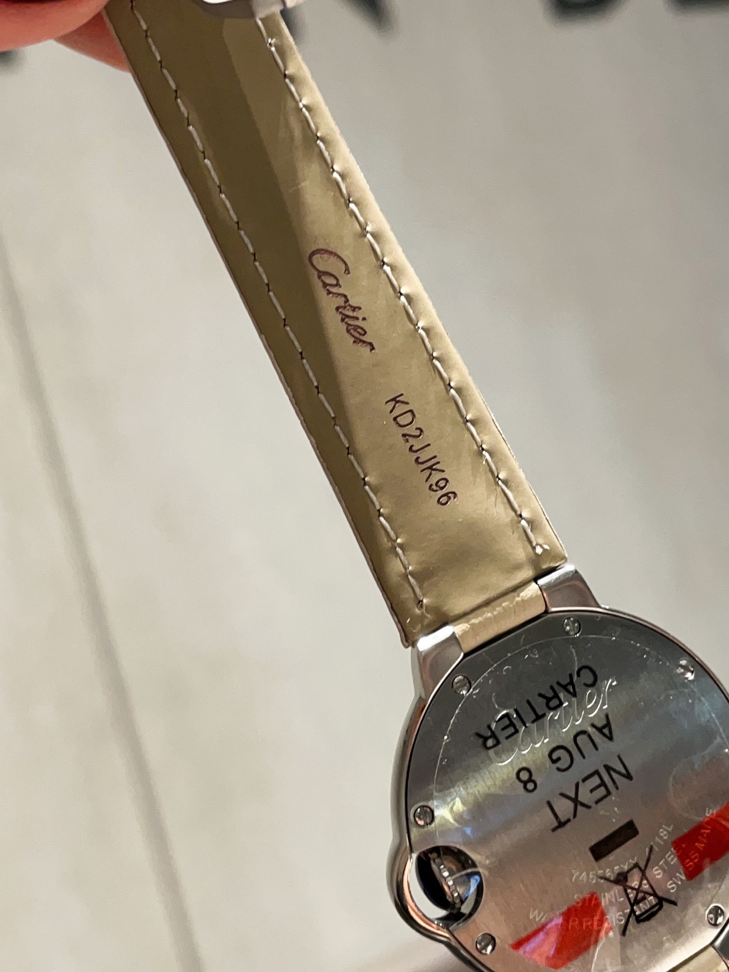 [TOP] Cartier Watch with Diamonds on Bezel 33mm - Khaki/Beige