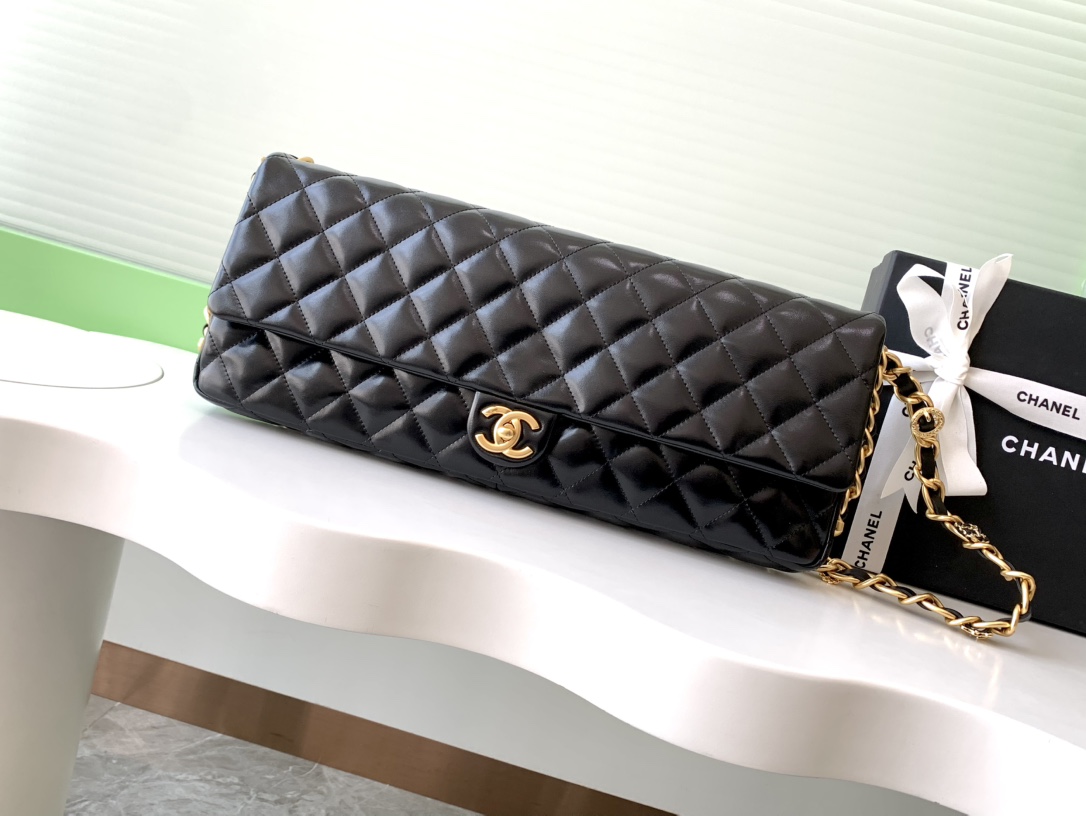 [TOP] CHANEL 24A Baguette Holding Bag 38*18*4cm - Black