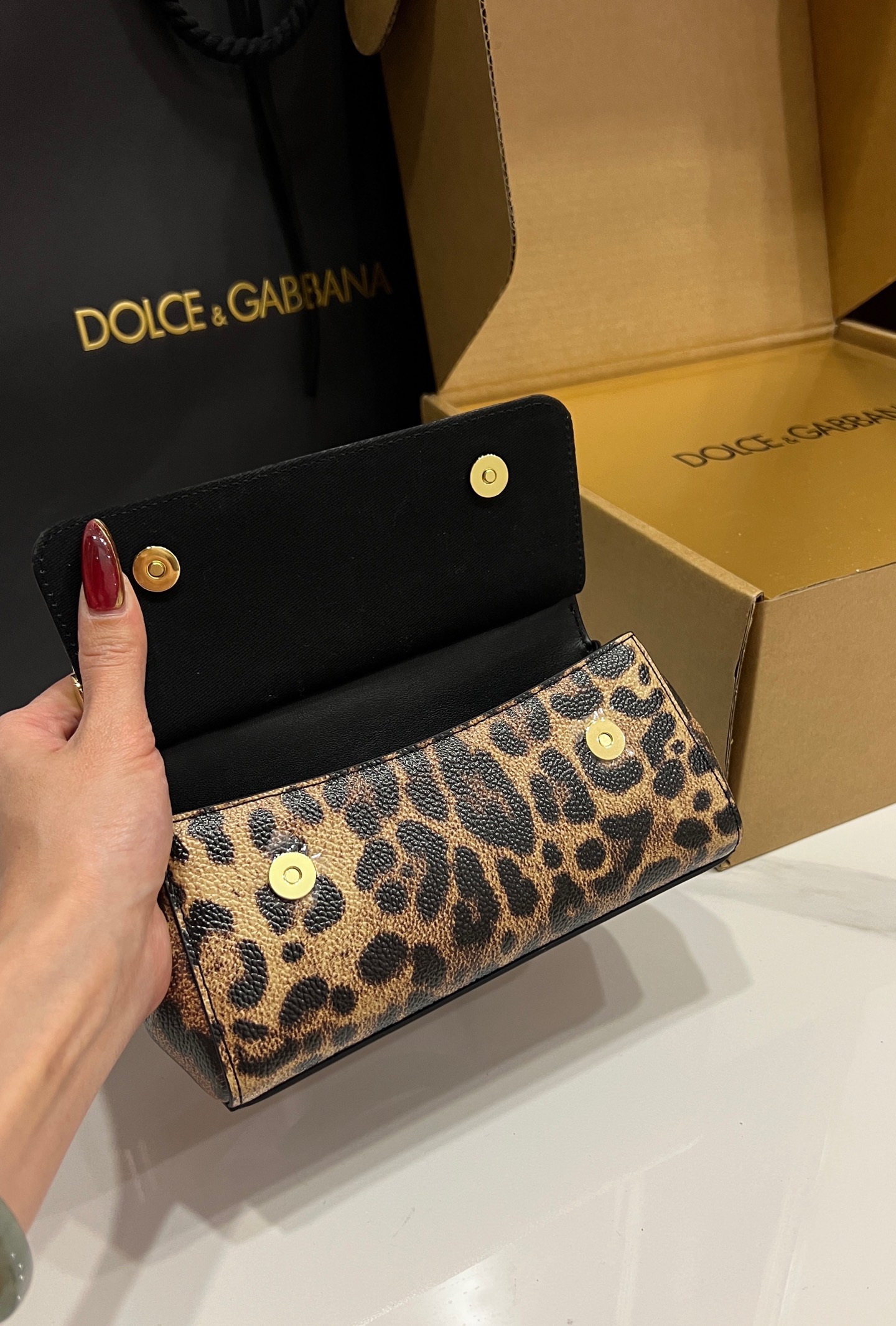 [TOP] Dolce & Gabbana D&G Sicily Bag 3 Sizes - Leopard