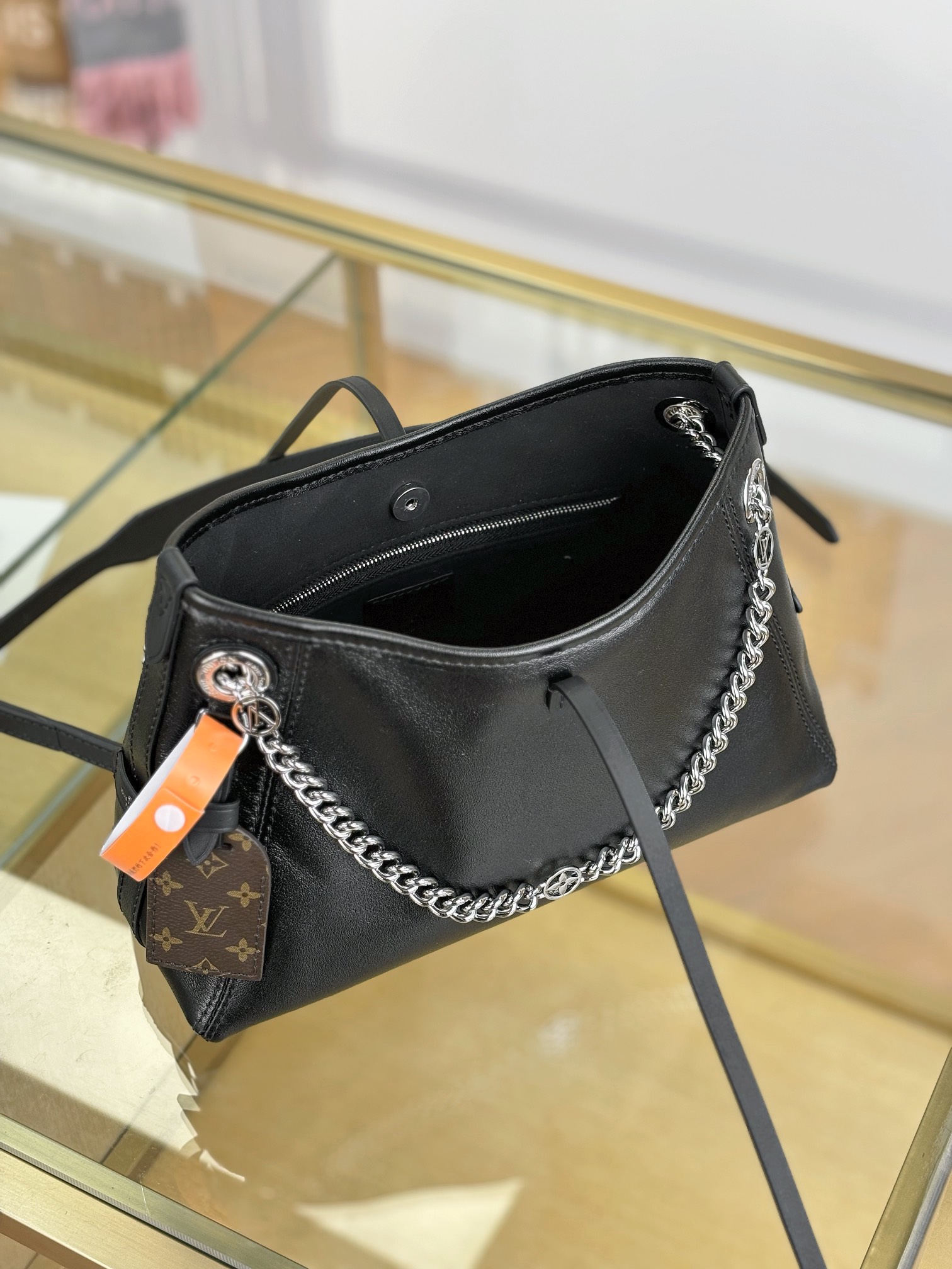 [TOP] Louis Vuitton LV Carryall Bag BB 26x17x10cm - Black&SHW