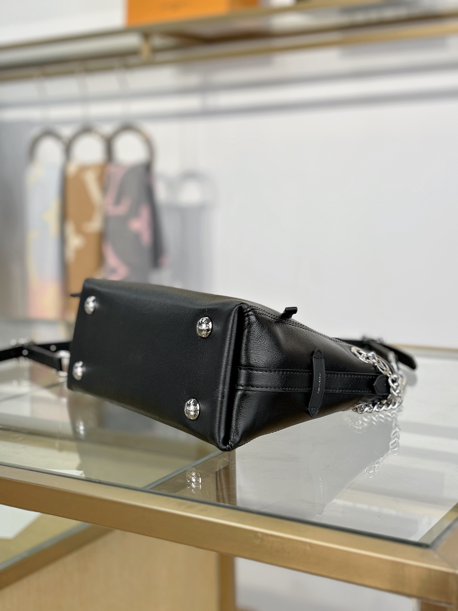 [TOP] Louis Vuitton LV Carryall Bag BB 26x17x10cm - Black&SHW