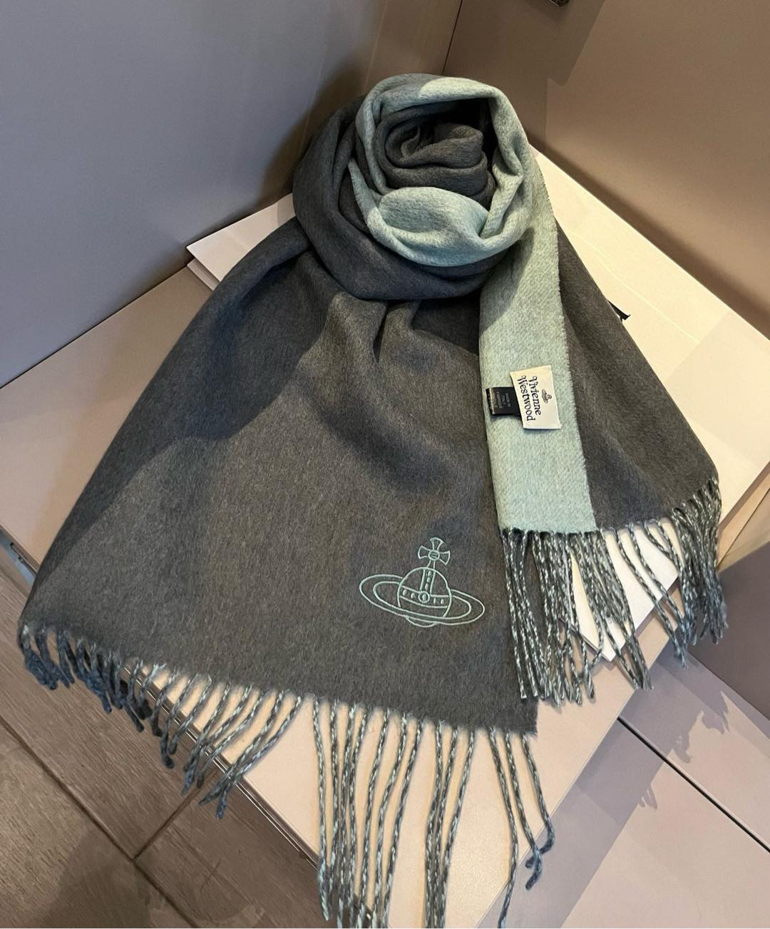 [TOP] Vivienne Westwood Cashmere Scarf 35*180cm  - 2 Colors