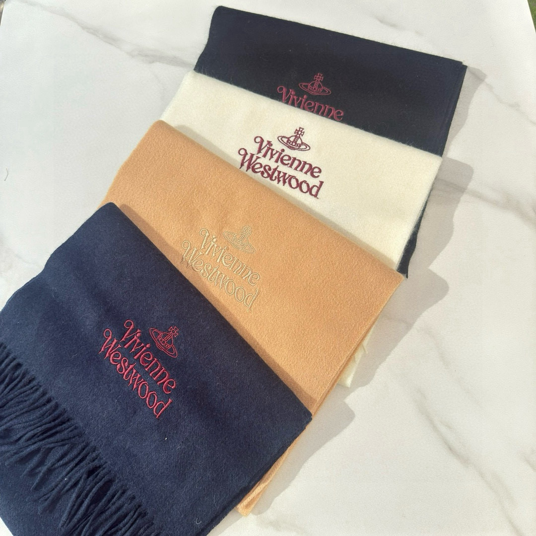 [TOP] Vivienne Westwood Cashmere Scarf 30*180cm  - 4 Colors