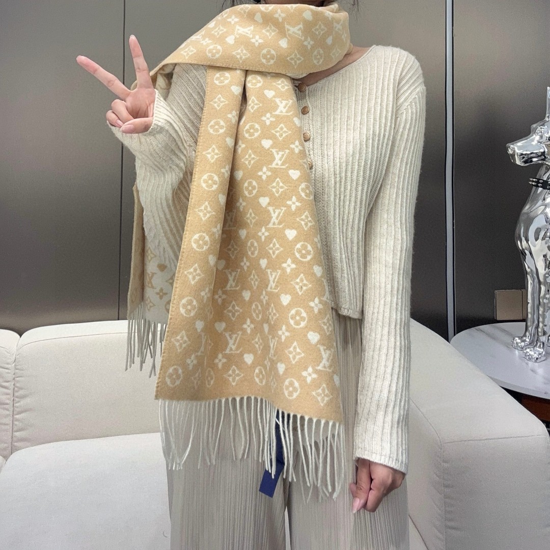 [TOP] Louis Vuitton LV Monogram Scarf 45X200cm- 4 Color