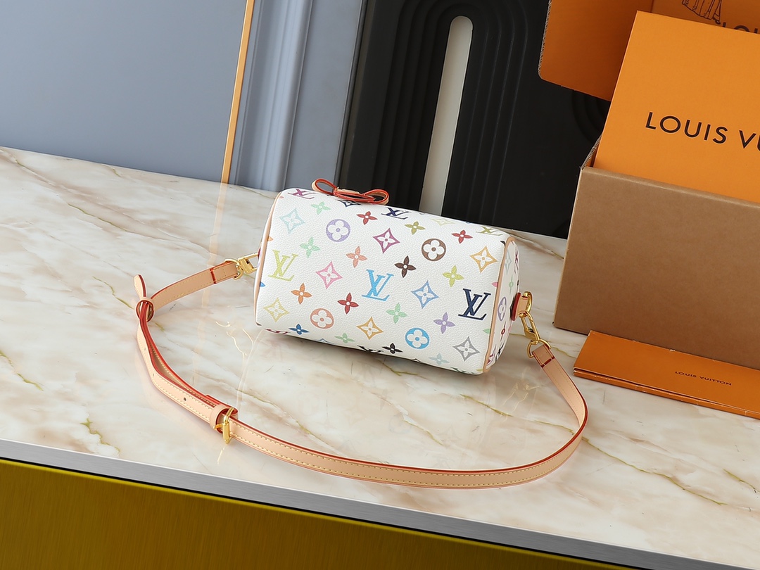 [TOP] Louis Vuitton LV Speedy Bandouliere 20 Bag 20.5x13.5x12.0 cm  - White