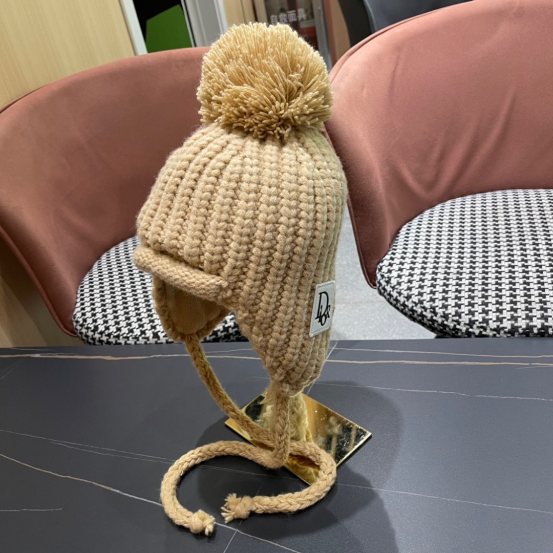 [TOP] Christian Dior Knitted Wool Hat - 3 Color
