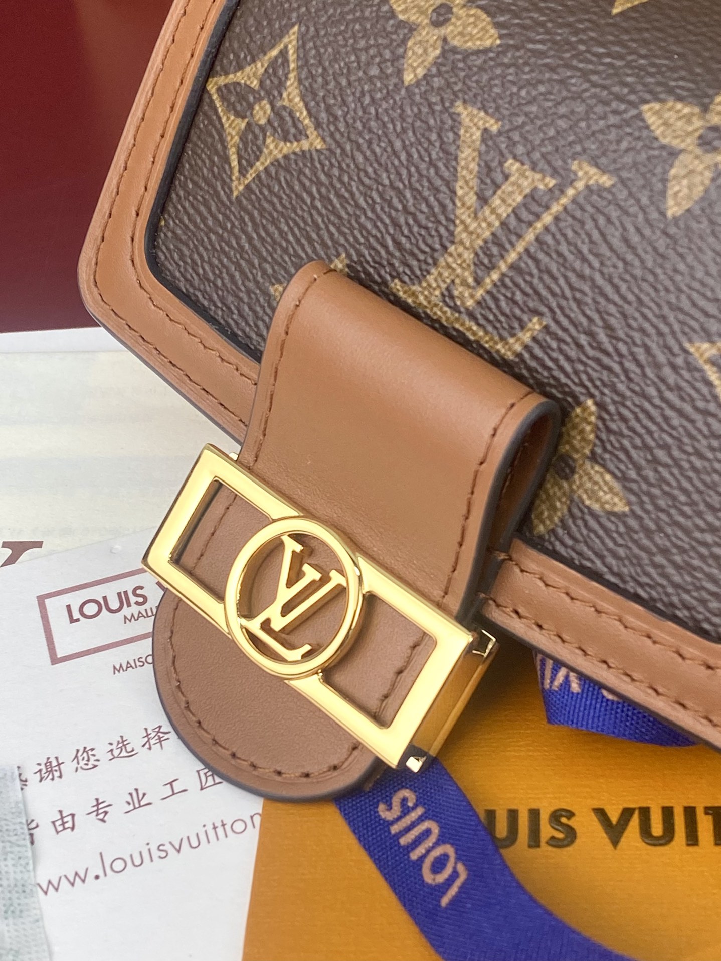 [TOP] Louis Vuitton LV LV Zippy Dauphine Monogram Canvas 12x9.5x3.5cm-Brown