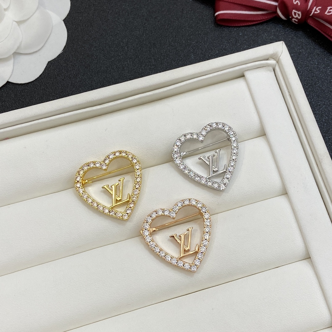 [TOP] Louis Vuitton LV Brooch - 3 Color
