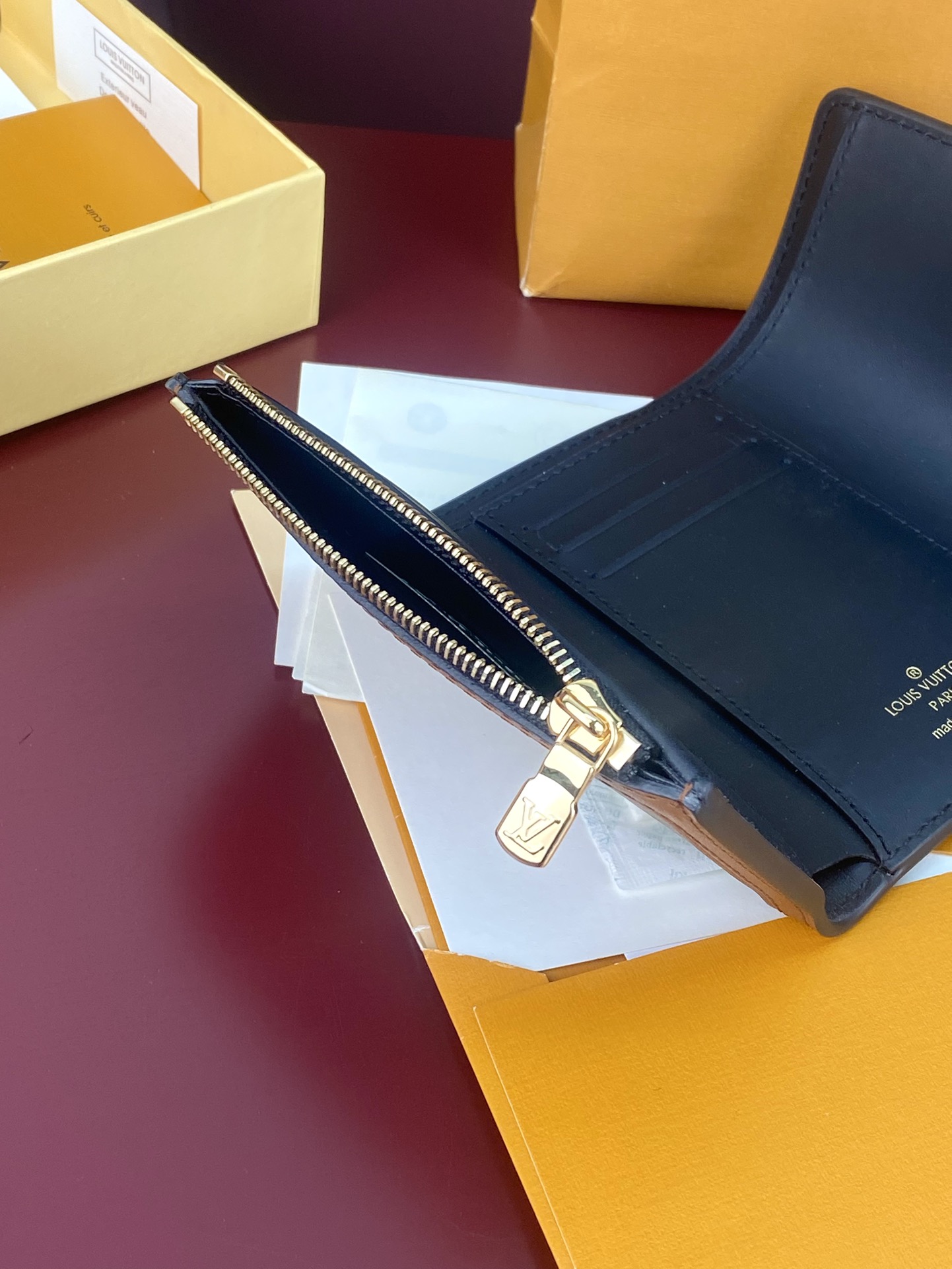 [TOP] Louis Vuitton LV LV Zippy Dauphine Monogram Canvas 12x9.5x3.5cm-Brown