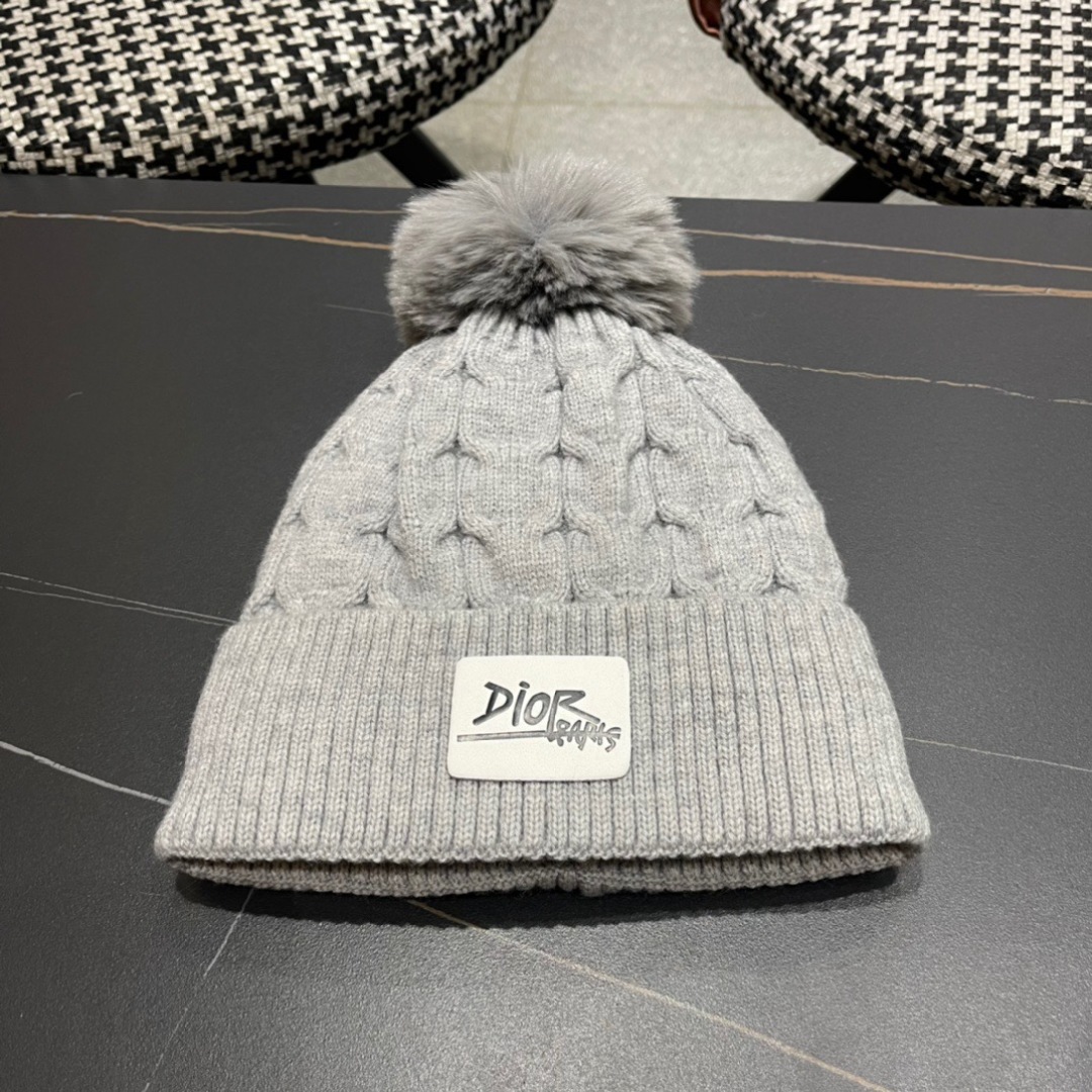 [TOP] Christian Dior Knitted Wool Hat - 4 Color