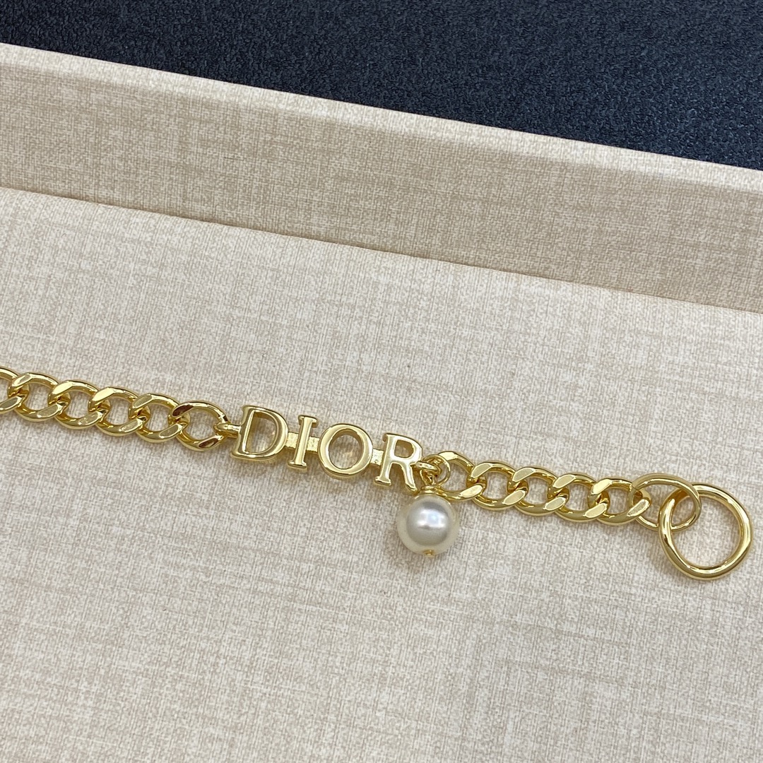 [TOP] Christian Dior CD  Bracelet - Gold