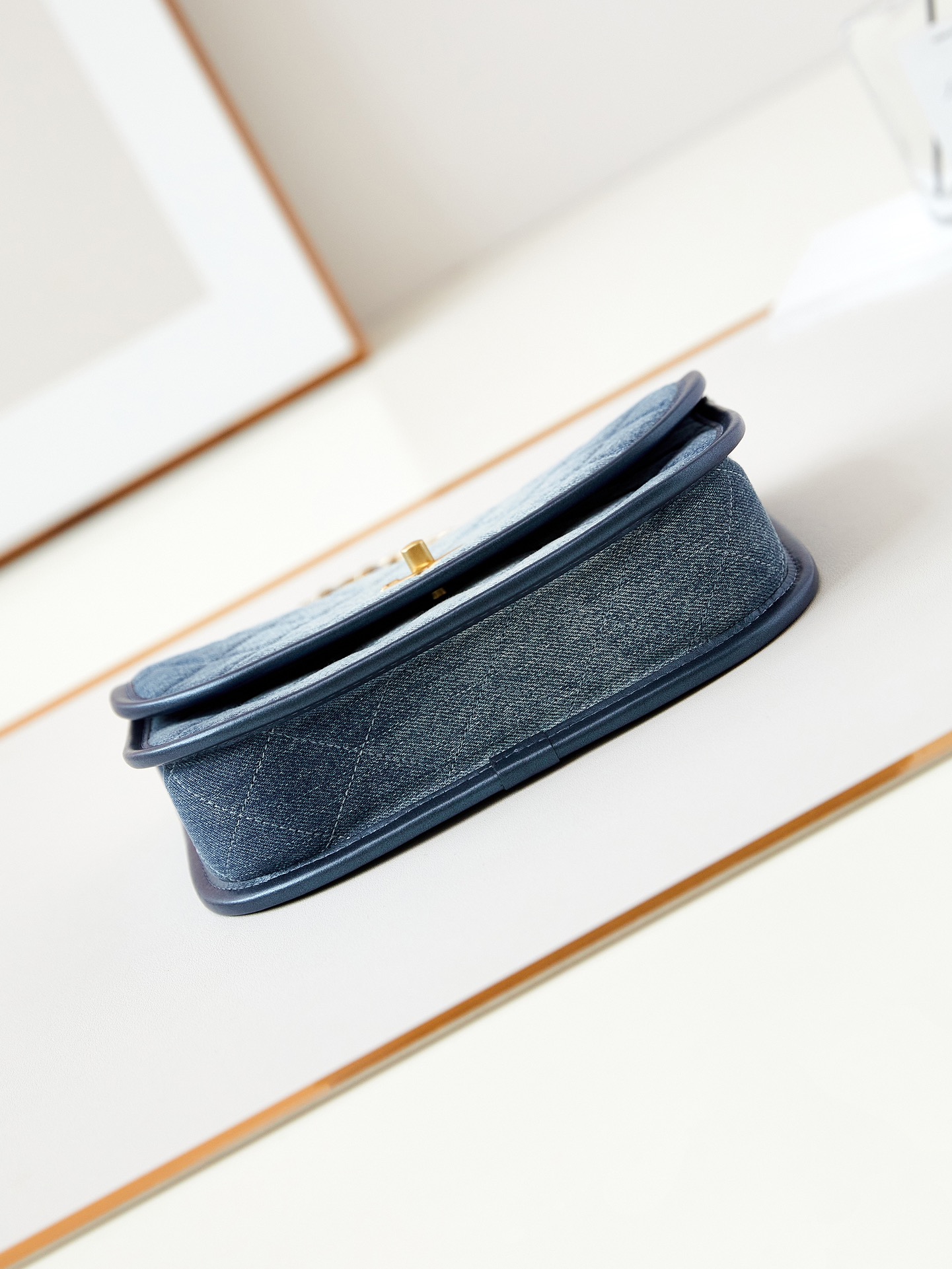 [TOP] CHANEL 24s Saddle Bag 16.5*23.5*5.5 - Denim