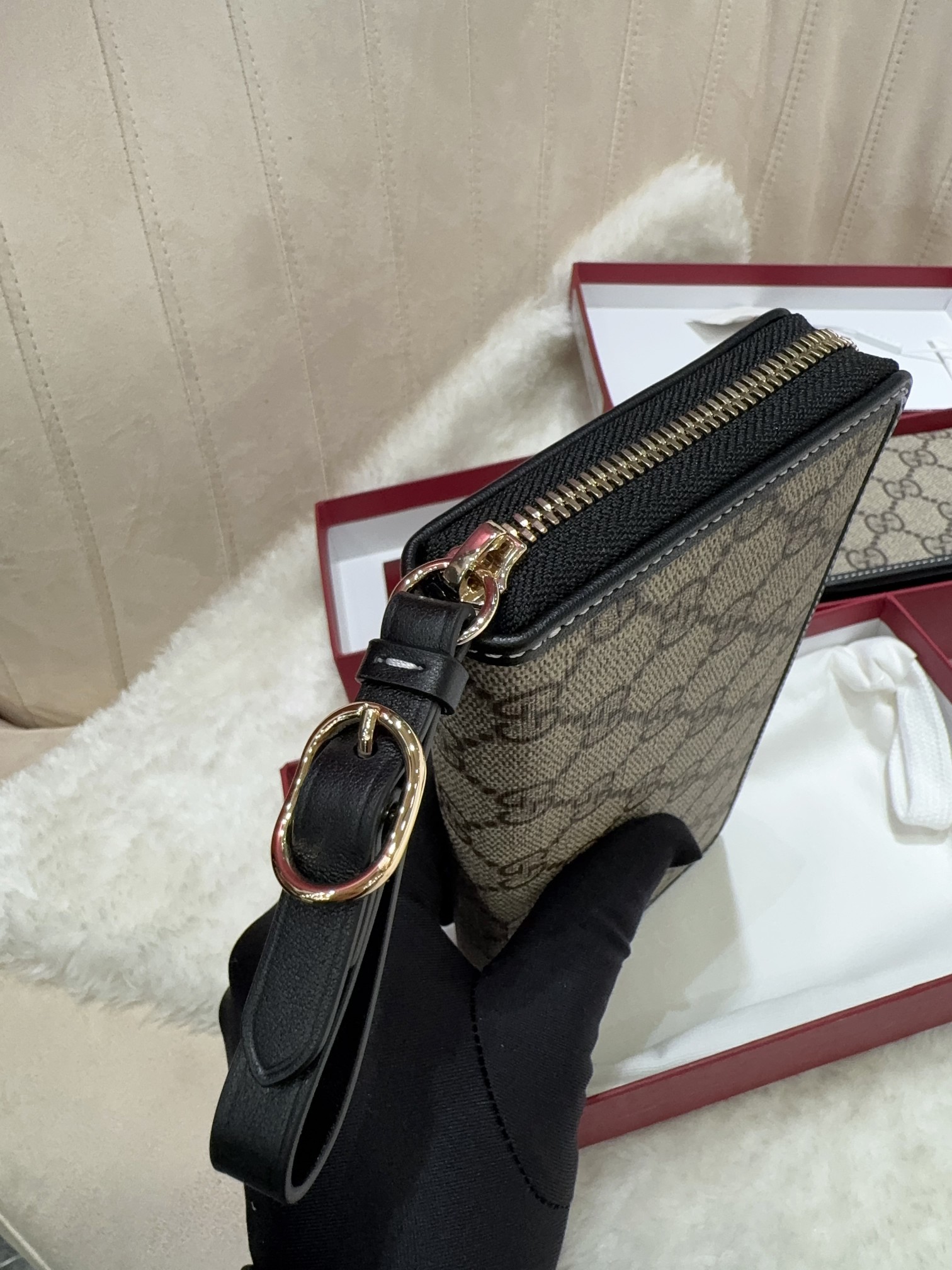 [TOP] GUCCI GG Single Pull Money Clip 19*10.5*2.5cm - Monogram