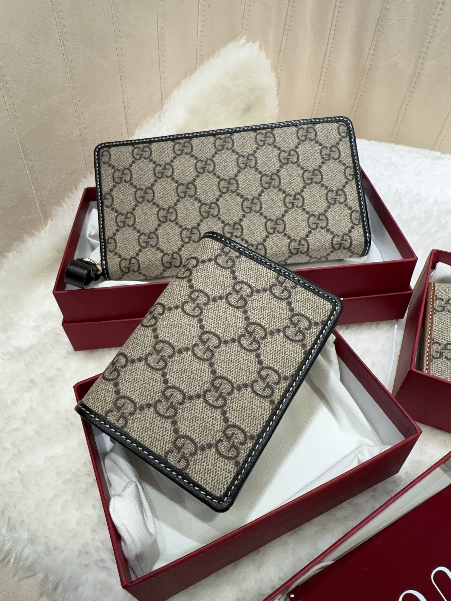 [TOP] GUCCI GG Single Pull Money Clip 11*8.5*3cm -  2 Colour