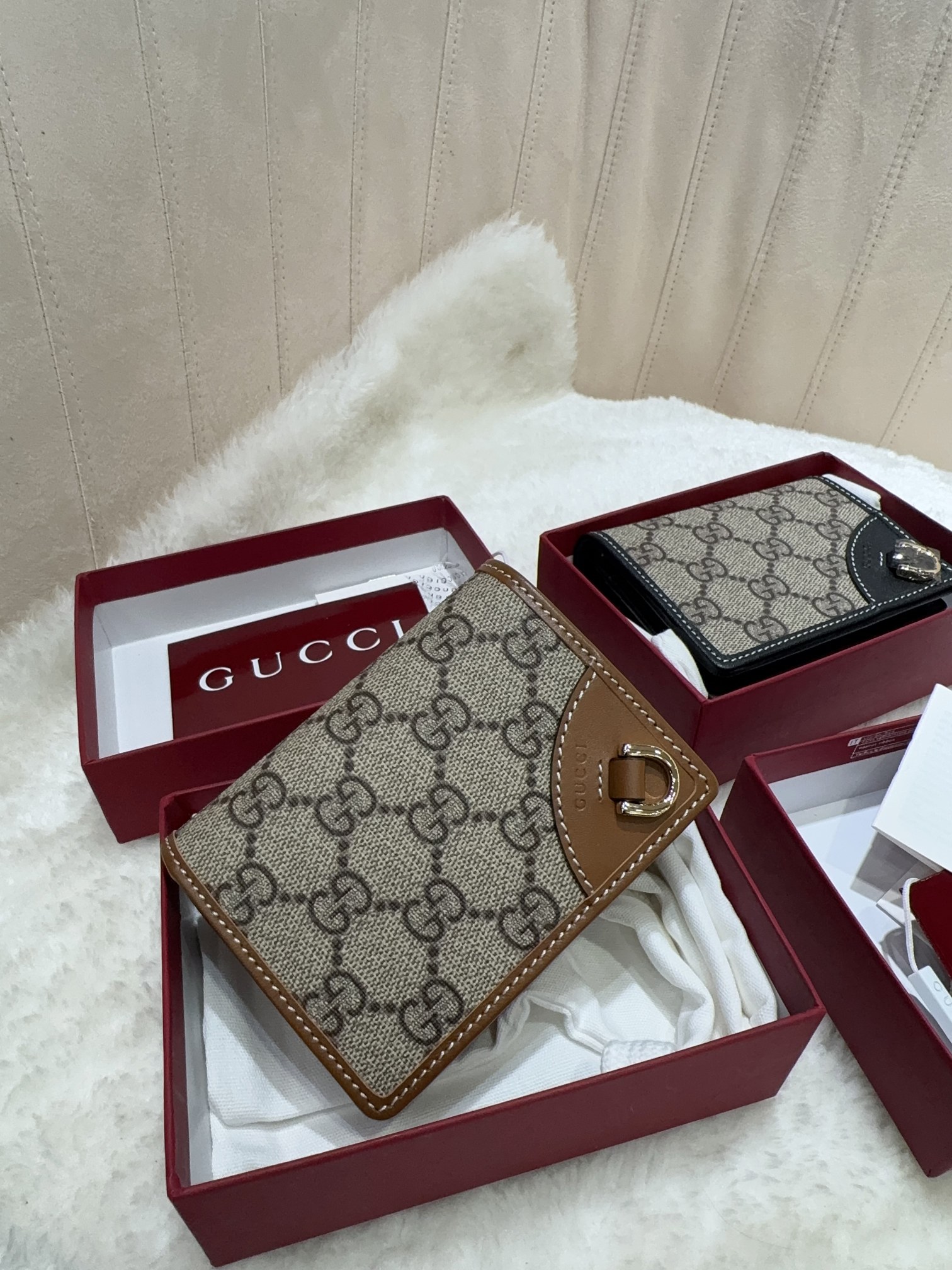 [TOP] GUCCI GG Single Pull Money Clip 11*8.5*3cm -  2 Colour