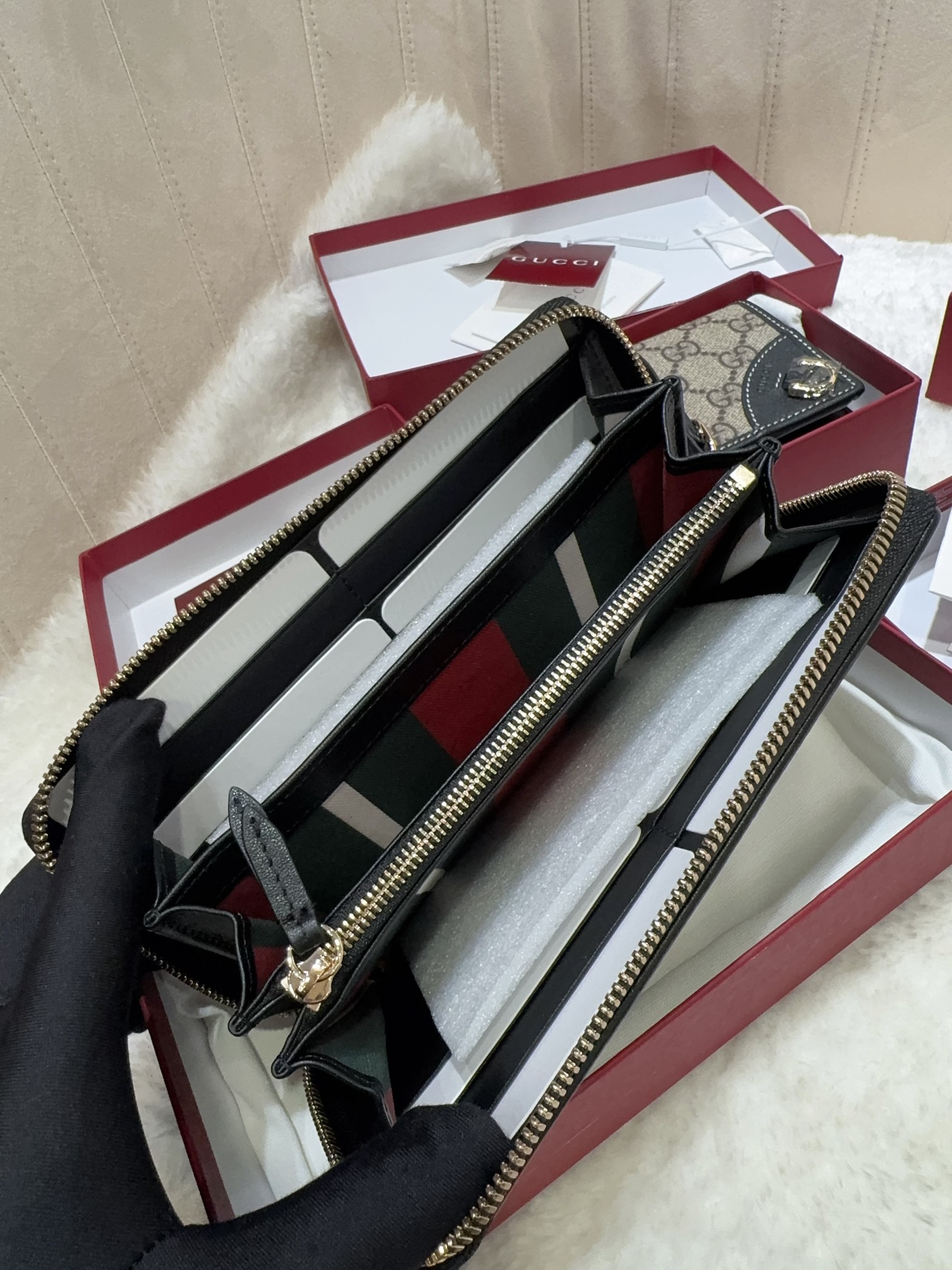 [TOP] GUCCI GG Single Pull Money Clip 19*10.5*2.5cm - Monogram