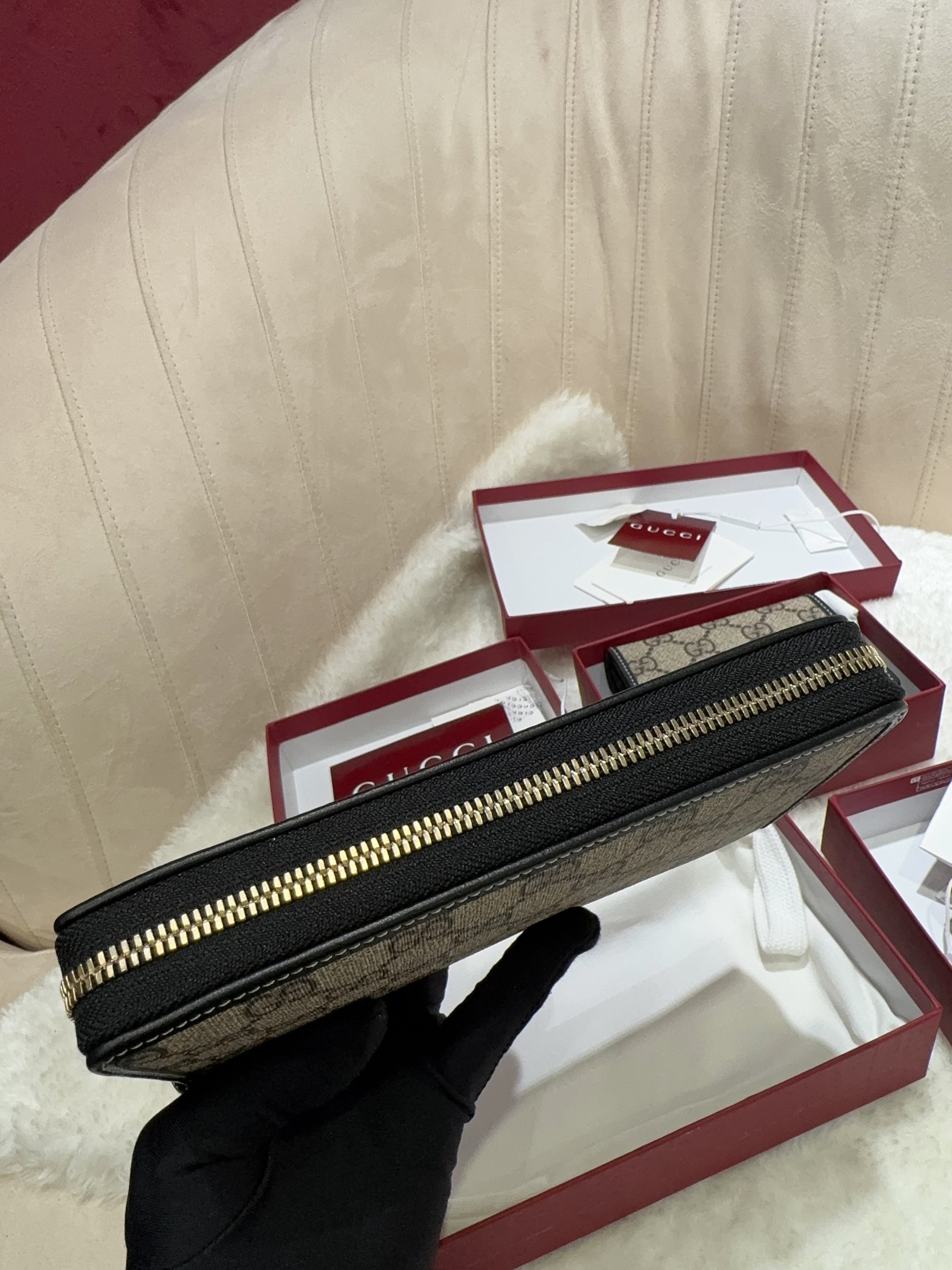 [TOP] GUCCI GG Single Pull Money Clip 19*10.5*2.5cm - Monogram