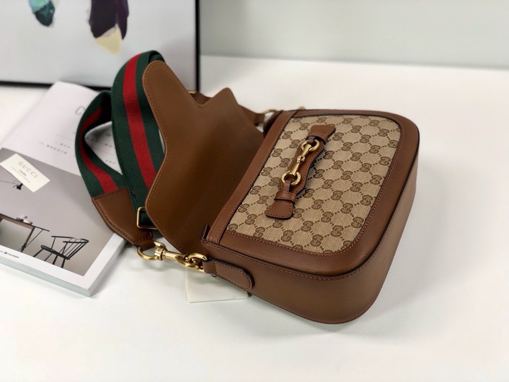 [TOP] GUCCI Horsebit 1955 Bag 20x15.5x5cm/25x18.5x7cm - Brown