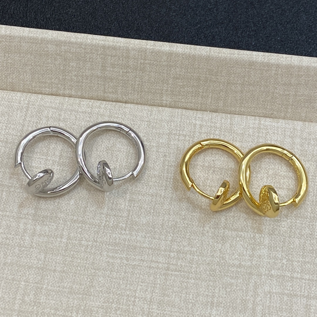 [TOP] LOEWE Hollow LOGO Earrings - 2 Color