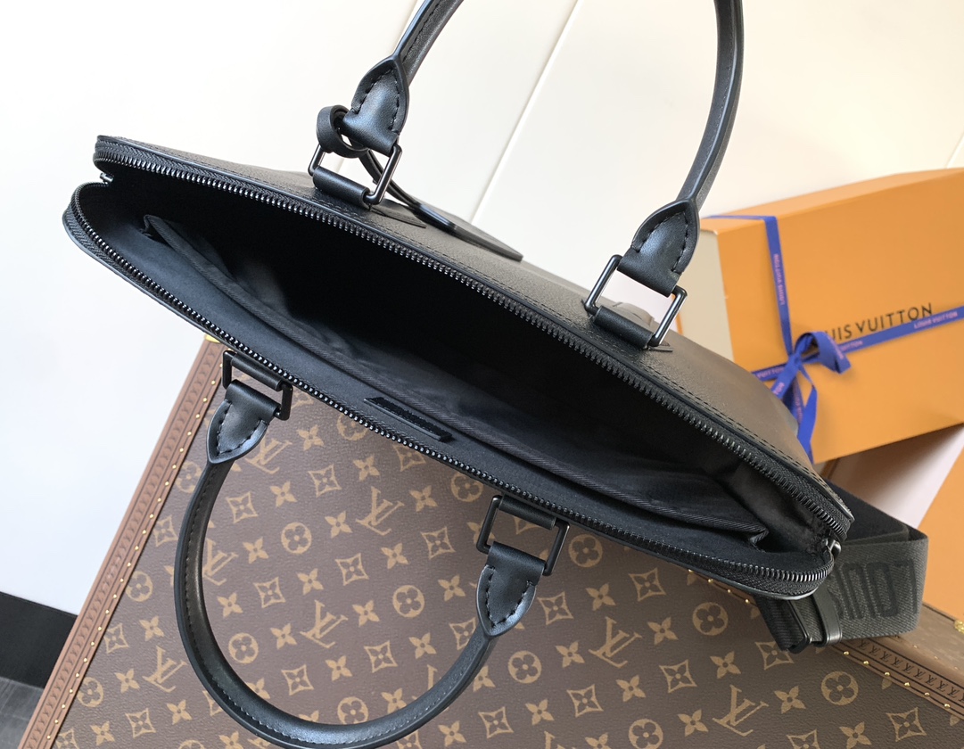 [TOP] Louis Vuitton LV Briefcase Aerogram 39x29x7cm - Black