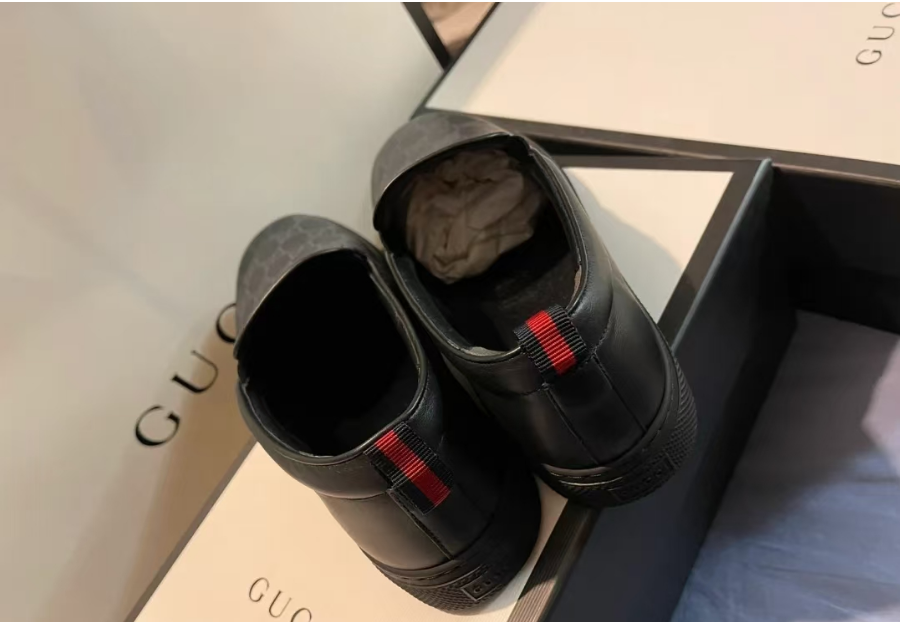[TOP] GUCCI Men's Casual Shoes - Black