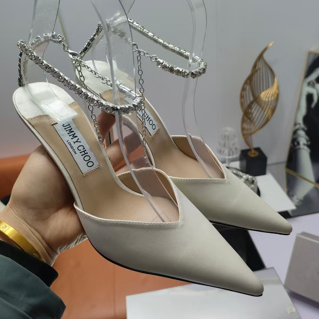 [TOP] Jimmy Choo High Heel Sandals  - White