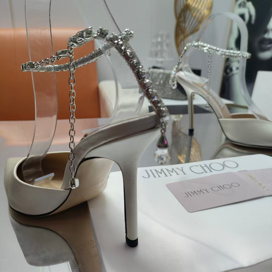 [TOP] Jimmy Choo High Heel Sandals  - White
