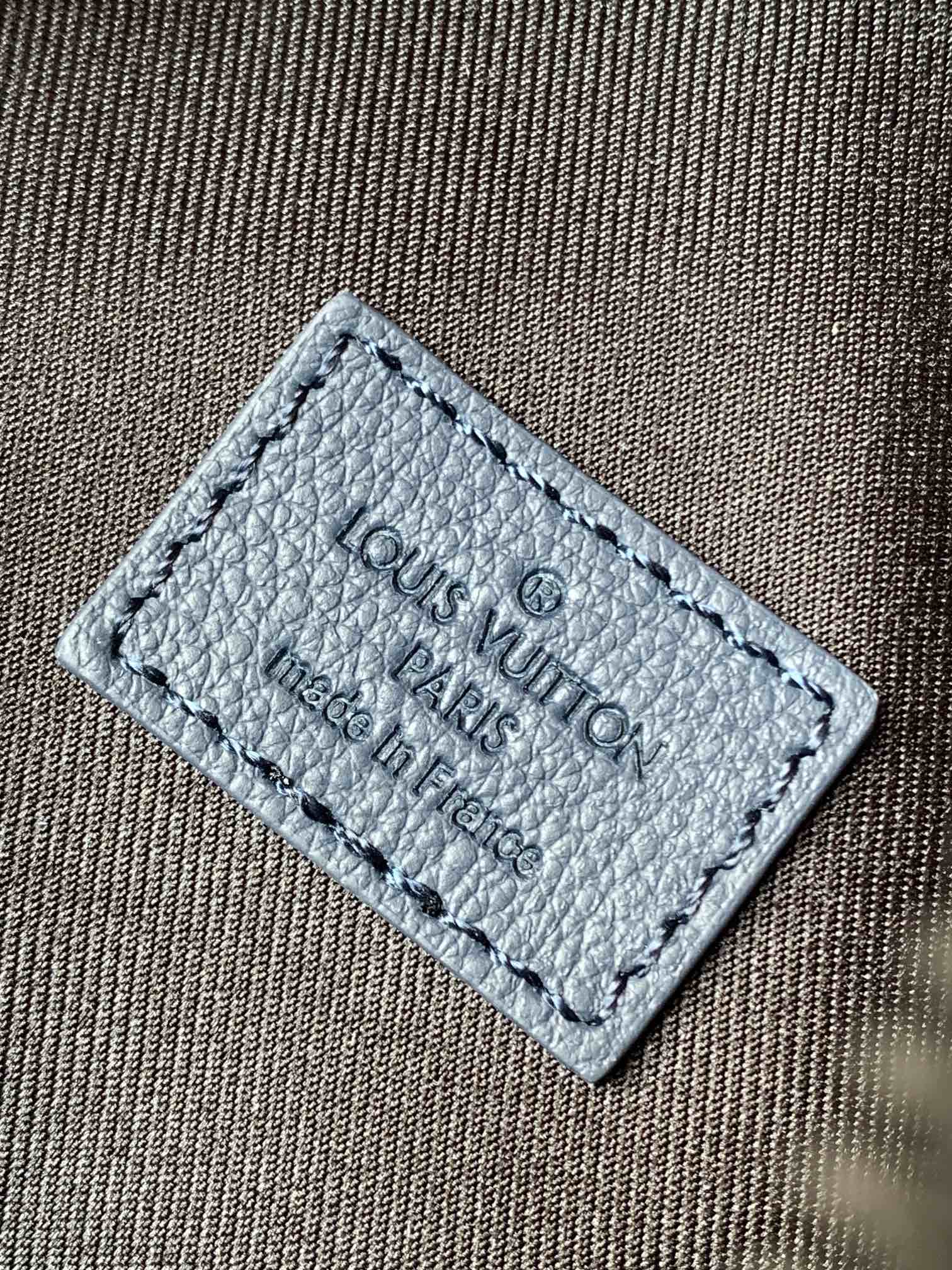 [TOP] Louis Vuitton LV Men's Duo Shoulder Bag Monogram Shadow Calf Leather 20 x 42 x 6cm - Blue