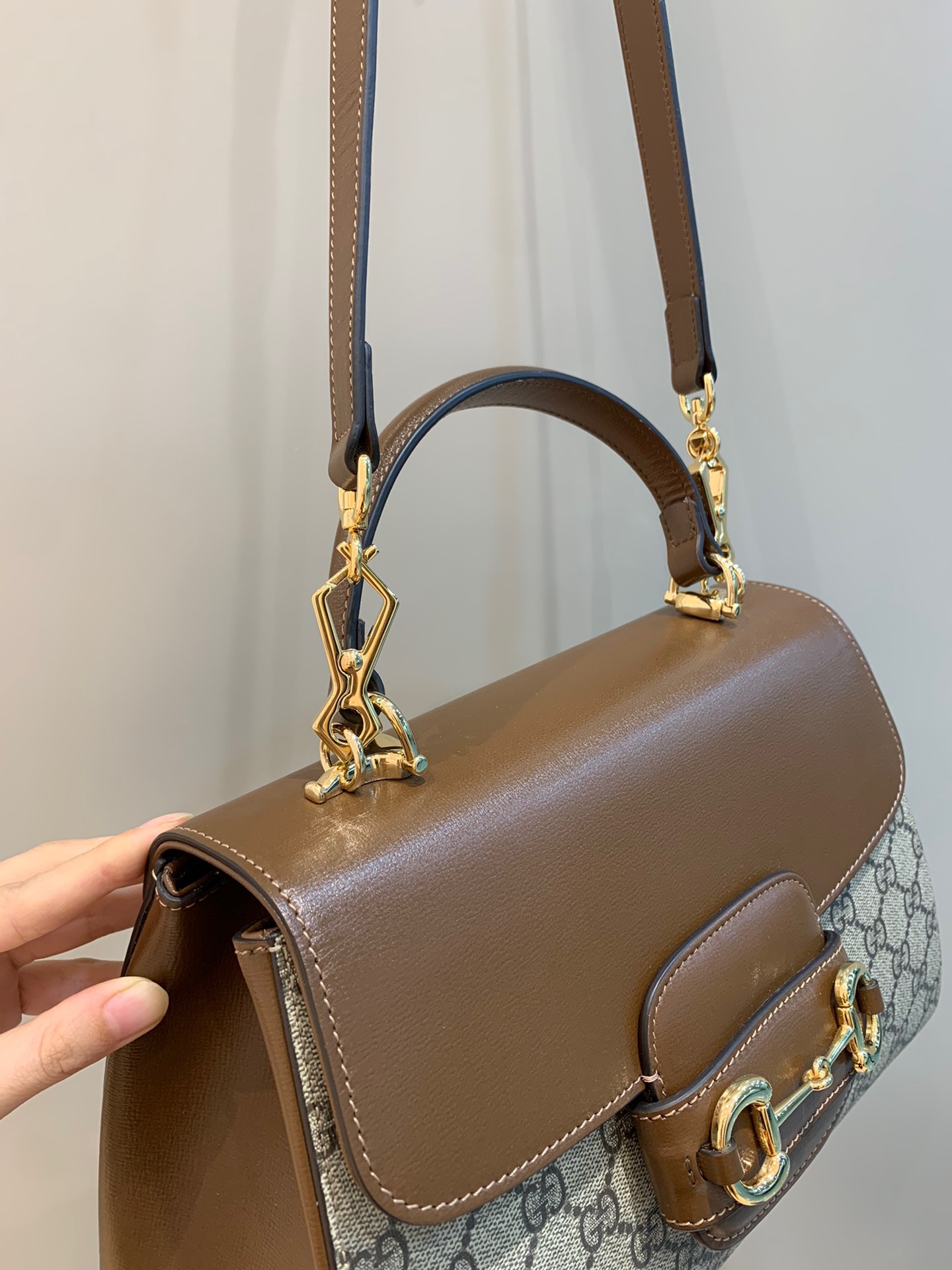 [TOP] GUCCI Horsebit 1995 Bag Large 29x21x11cm - GHW