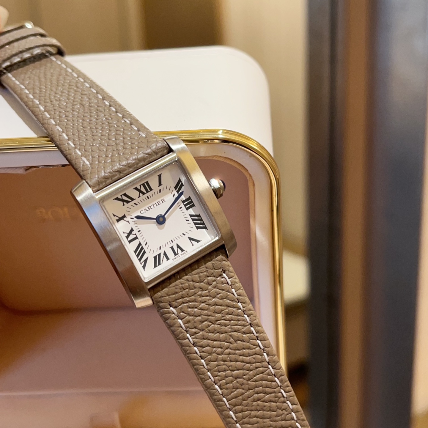 [TOP] Cartier Tank Francaise Watch 27x32mm - Khaki