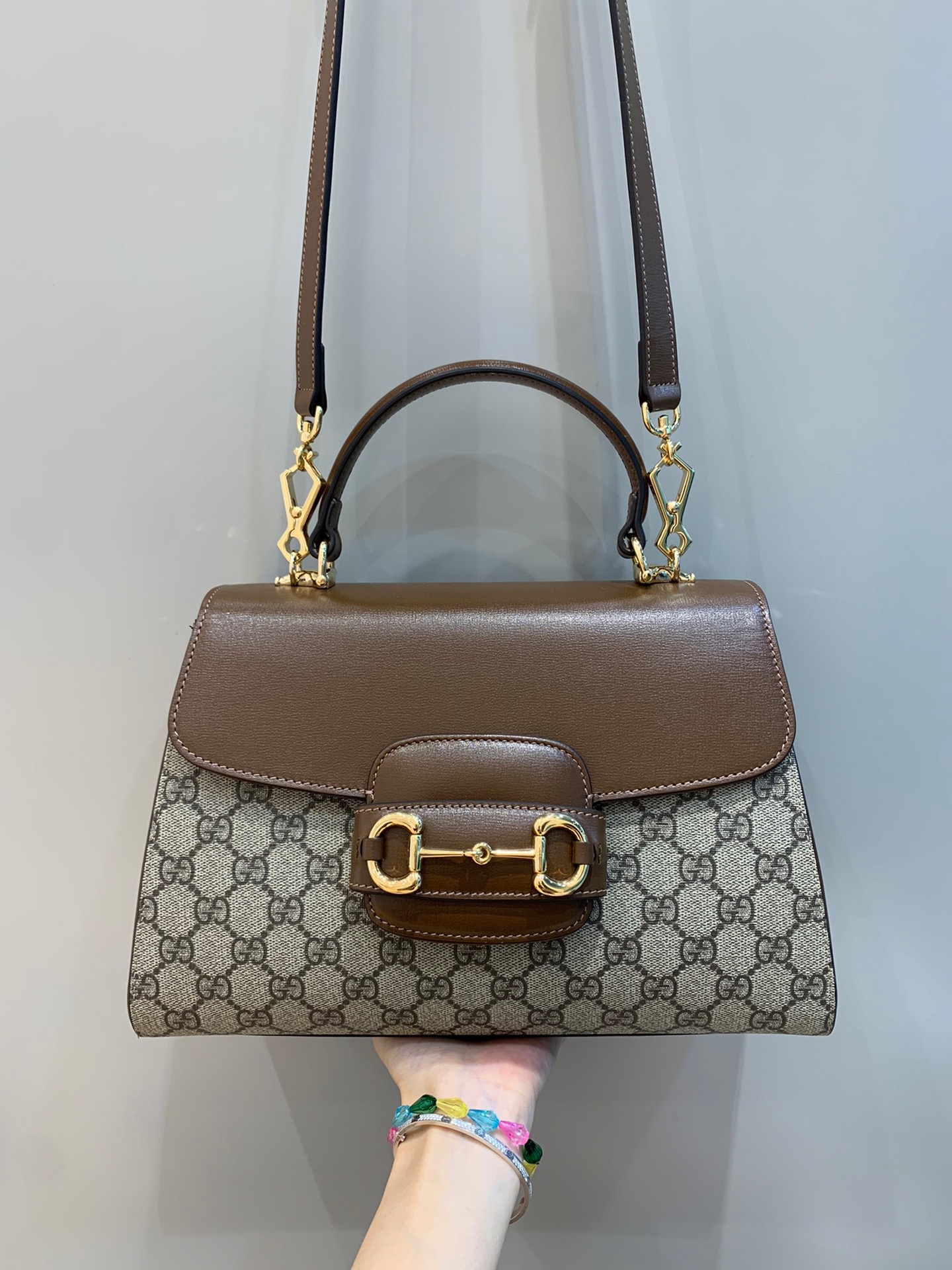 [TOP] GUCCI Horsebit 1995 Bag Large 29x21x11cm - GHW
