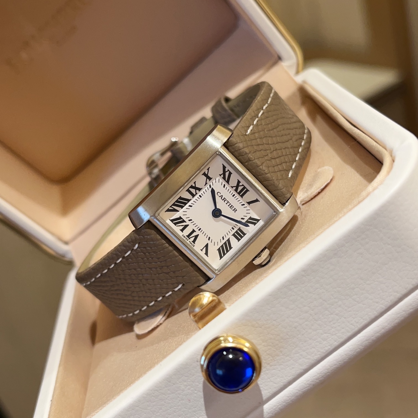[TOP] Cartier Tank Francaise Watch 27x32mm - Khaki
