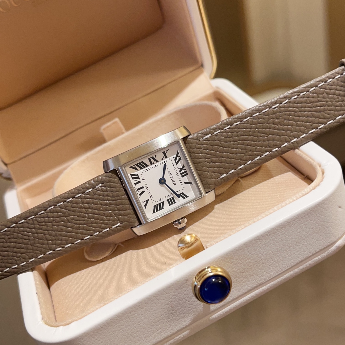 [TOP] Cartier Tank Francaise Watch 27x32mm - Khaki