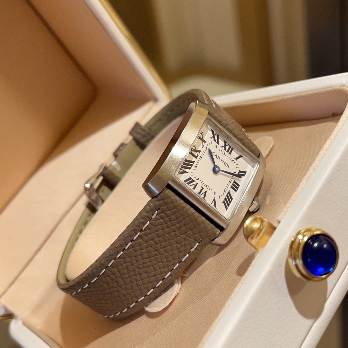 [TOP] Cartier Tank Francaise Watch 27x32mm - Khaki