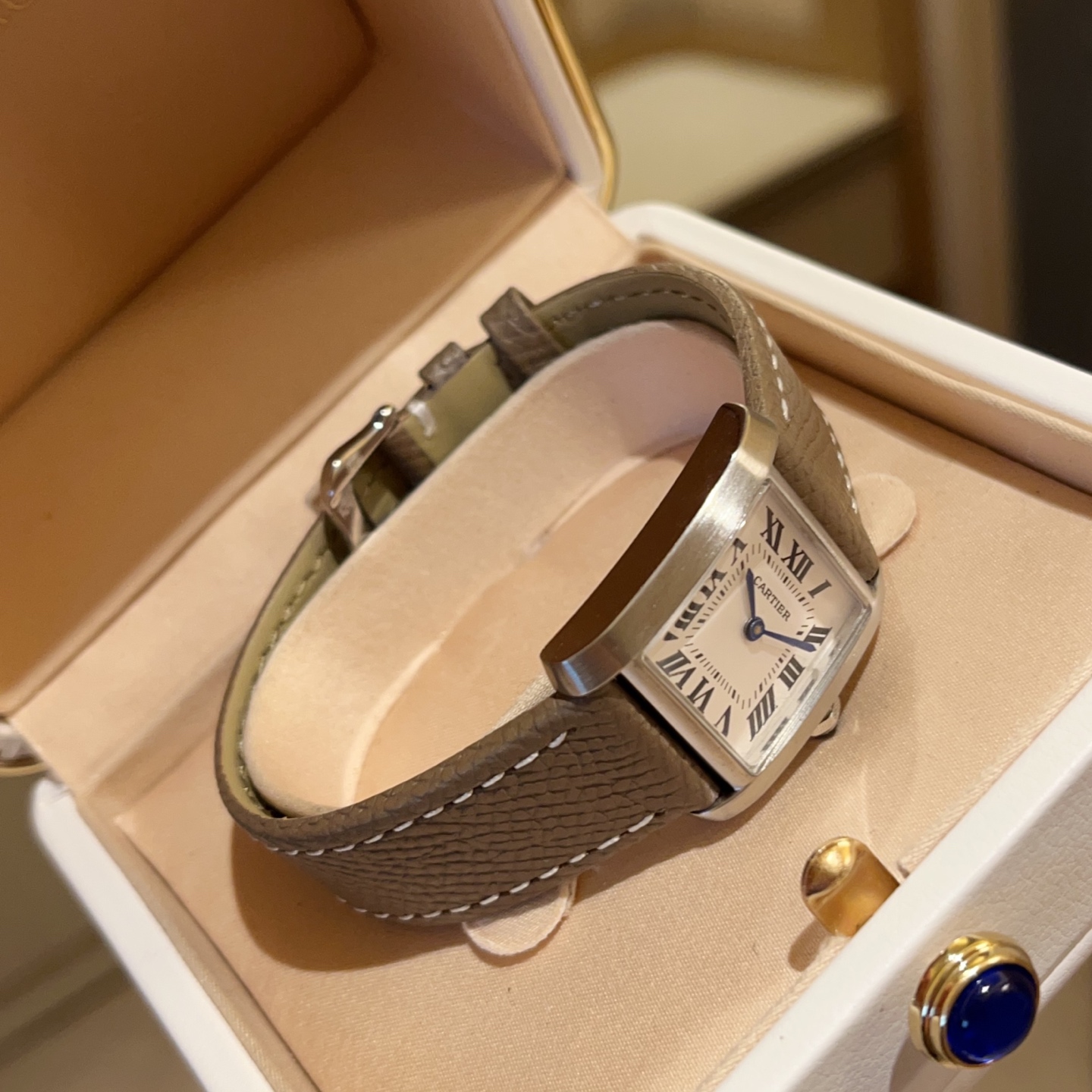 [TOP] Cartier Tank Francaise Watch 27x32mm - Khaki