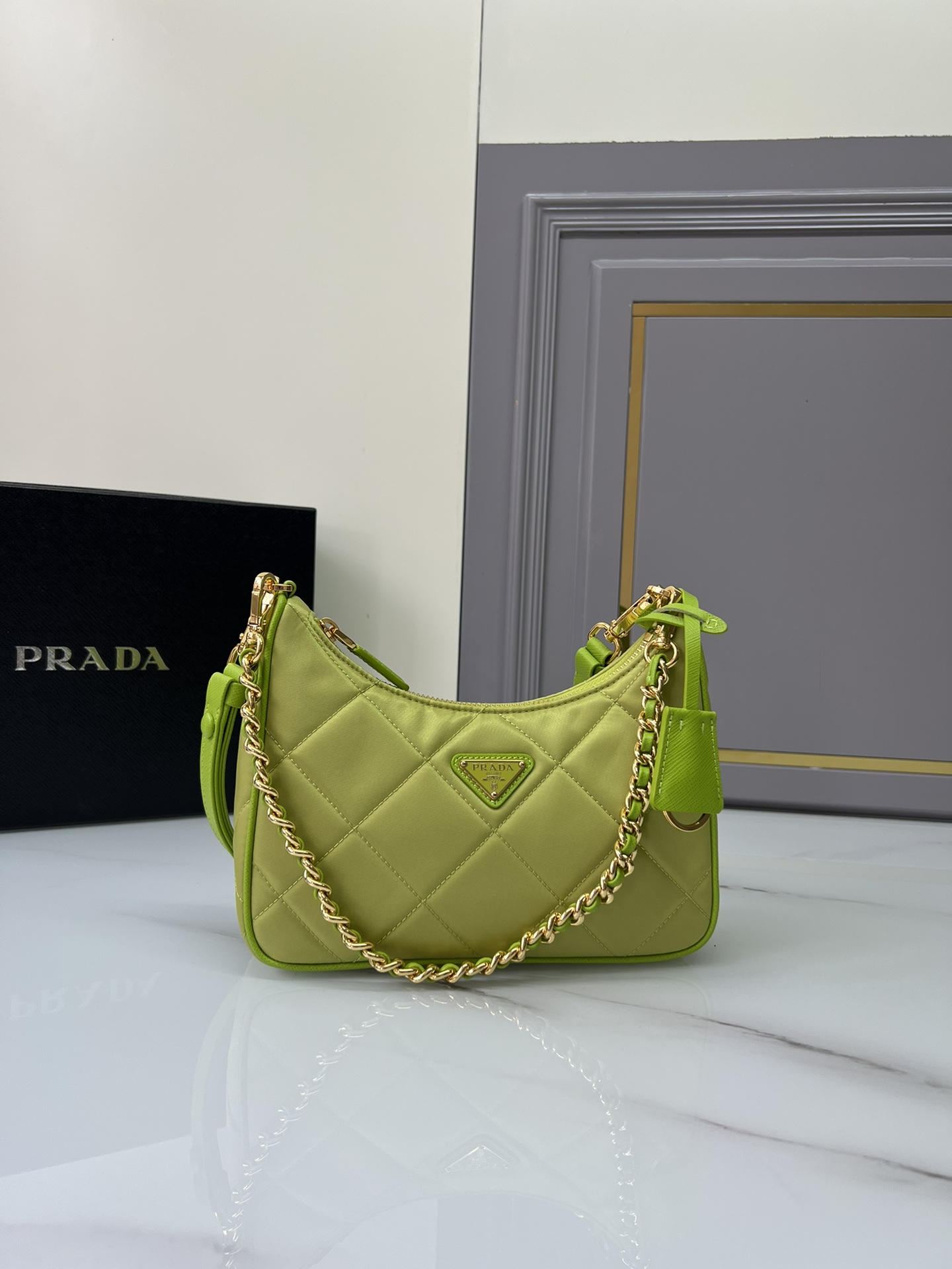 [TOP] PRADA Hobo Underarm Bag Nylon 22*18*6cm - 6 Colour
