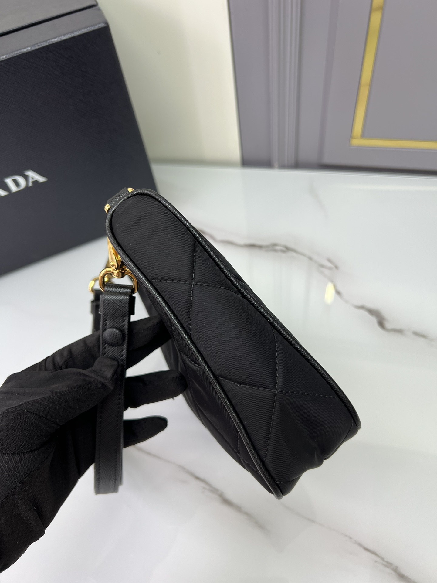 [TOP] PRADA Hobo Underarm Bag Nylon 22*18*6cm - 6 Colour