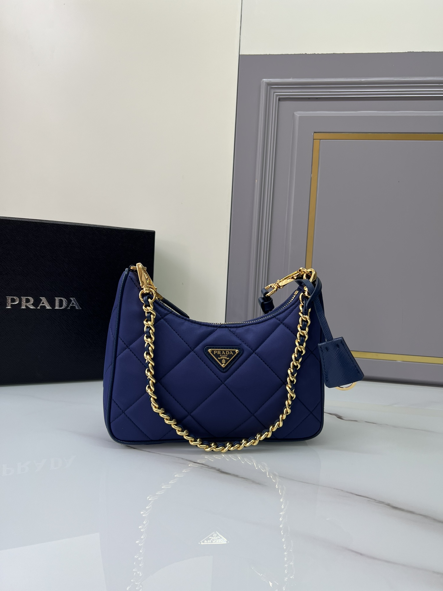 [TOP] PRADA Hobo Underarm Bag Nylon 22*18*6cm - 6 Colour
